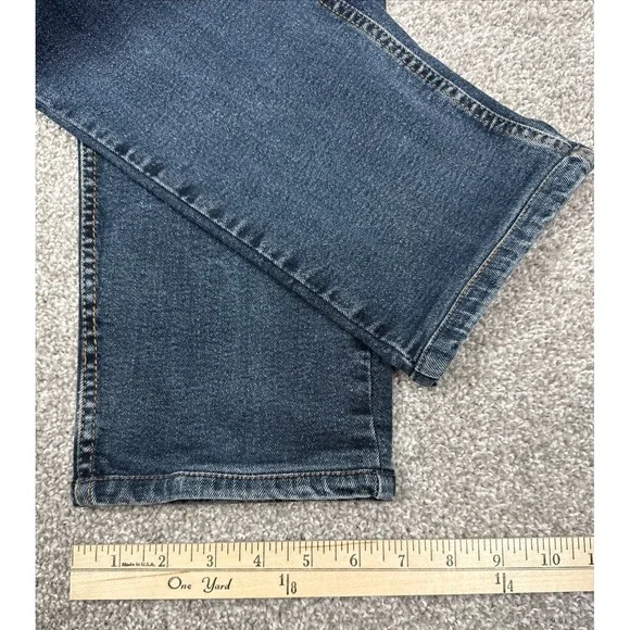 Armani Jeans Mens Jeans 33x28 Dark Wash Blue Straight Leg Designer Denim - Picture 6 of 16